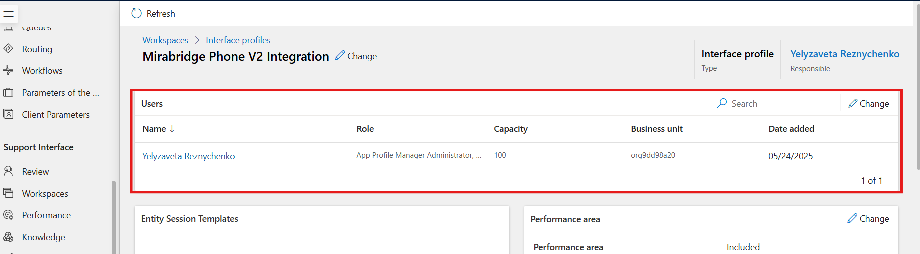Add users to profile